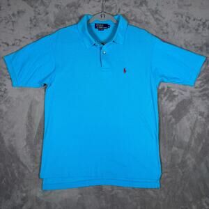 Polo Ralph Lauren Turquoise Polo Shirt Made in USA XL
